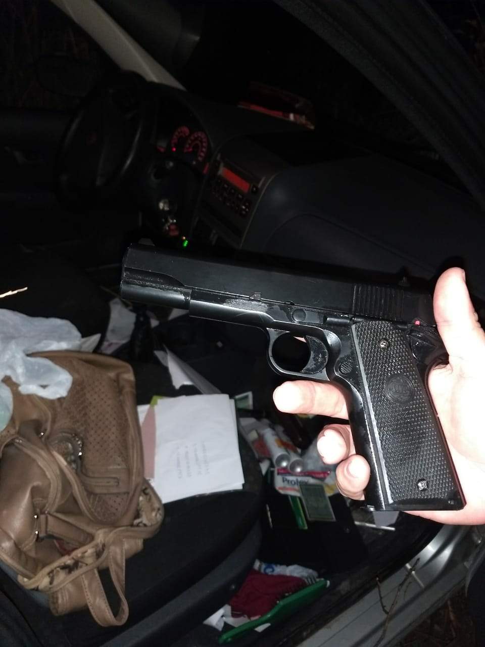 Caso aconteceu no bairro Boa Perna. Ninguém foi preso. Foto: PM/ Divulgação