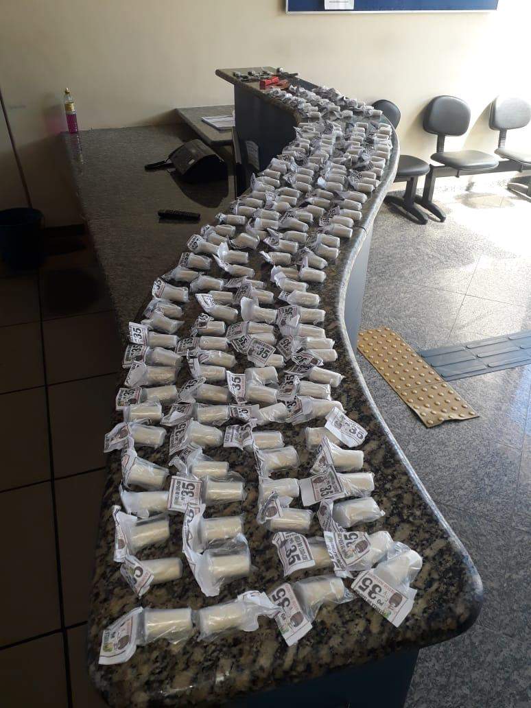 Outros suspeitos que estavam no grupo conseguiram fugir durante a ação. Foto: PM/Divulgação