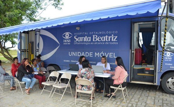 Consultas acontecem em unidade móvel