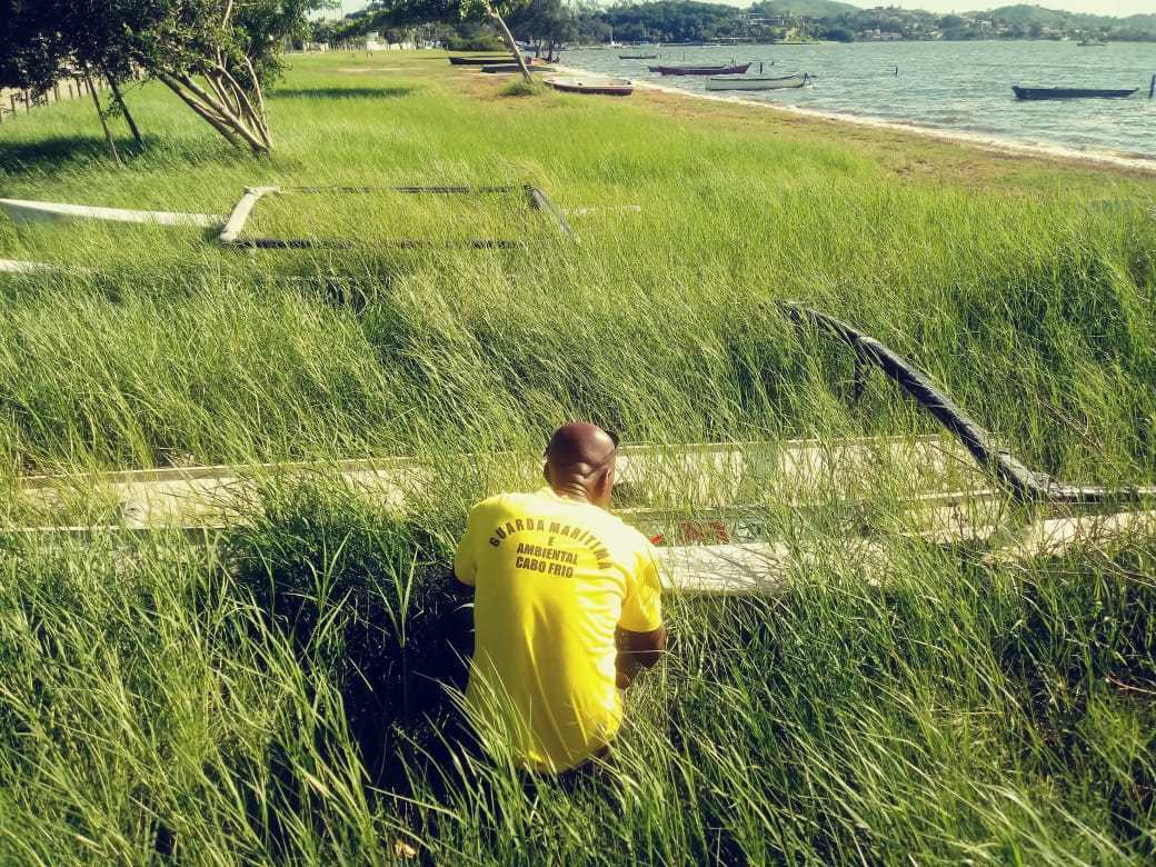 A Guarda Marítima Ambiental realizou na manhã desta quarta-feira (12), a segunda fase da operação de ordenamento da Praia das Palmeiras.