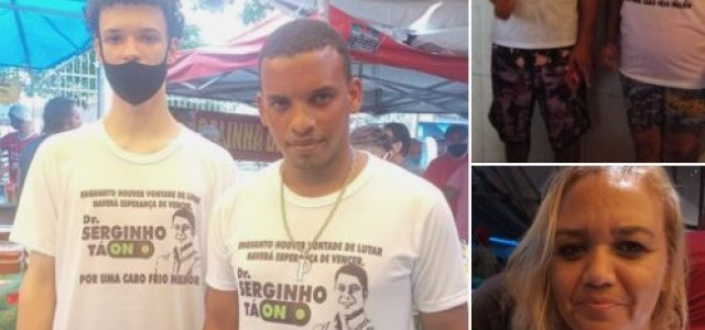 Imagem de manifestantes com camisas de Dr. Serginho está circulando nas redes sociais